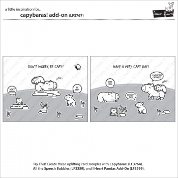 Lawn Fawn Clear Stamps - Capybaras! Add-On