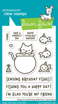 Lawn Fawn Clear Stamps - Keep On Swimming Add-On