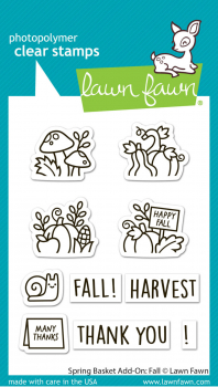 Lawn Fawn Clear Stamps - Spring Basket Add-On: Fall