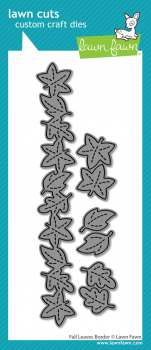 Lawn Fawn Die - Fall Leaves Border