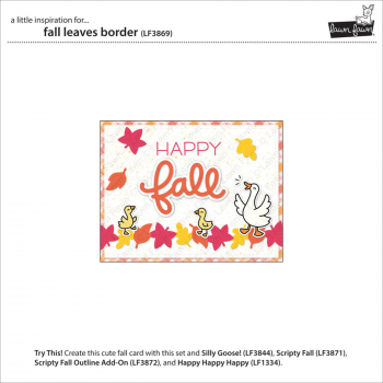Lawn Fawn Die - Fall Leaves Border