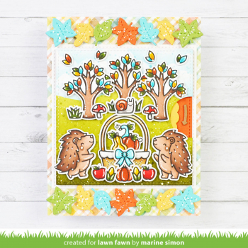 Lawn Fawn Die - Fall Leaves Border