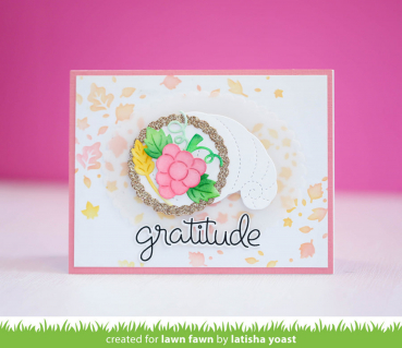 Lawn Fawn - 6" x 6" Schablone - Autumn Breeze Stencil