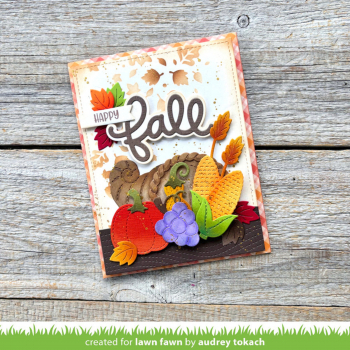 Lawn Fawn - 6" x 6" Schablone - Autumn Breeze Stencil