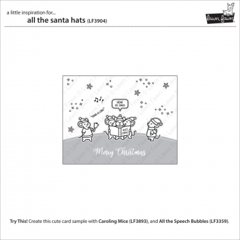 Lawn Fawn Clear Stamps - All the Santa Hats