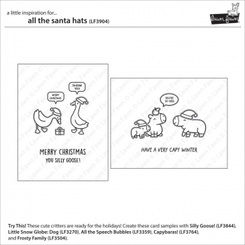 Lawn Fawn Clear Stamps - All the Santa Hats