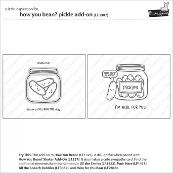 Lawn Fawn Clear Stamps - How you Bean? Pickle Add-On