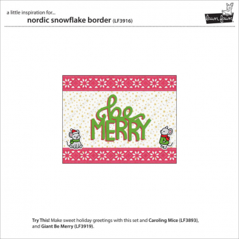 Lawn Fawn Die - Nordic Snowflake Border