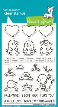 Lawn Fawn Clear Stamps - A Mole lot of Love