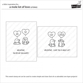 Lawn Fawn Clear Stamps - A Mole lot of Love