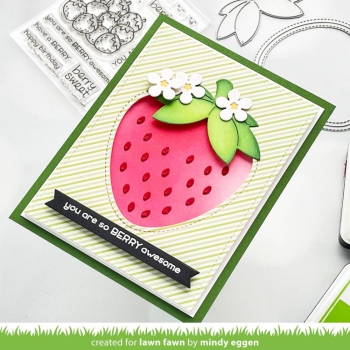 Lawn Fawn Die - Outside In Stitched Strawberry