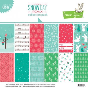 Lawn Fawn 12" x 12" Paper Collection Pack - Snow Day 