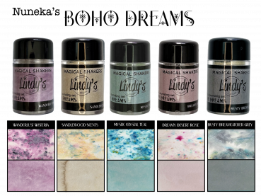 Lindy's Stamp Gang - MAGICAL SHAKER SET - Nuneka's Journaling Set - Boho Dreams