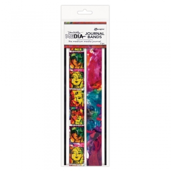 Dina Wakley Media Printed Journal Bands - Medium