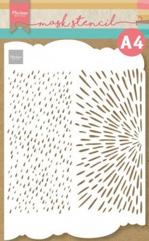 Marianne Design - Mask Stencil - Slimline Rain & Suns