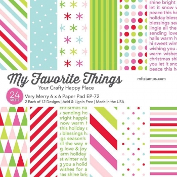 MFT Design Papier 6" x 6" - Verry Merry *Limitiert*