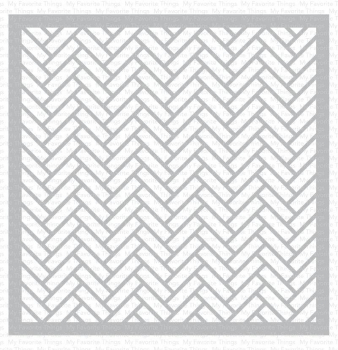 MFT - 6" x 6" Scene Stencil - Herringbone 