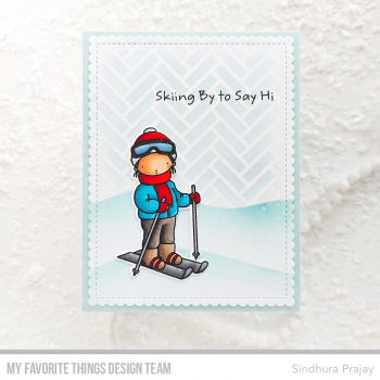 MFT - 6" x 6" Scene Stencil - Herringbone 