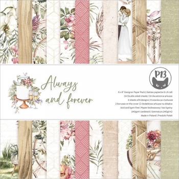 P13 Paper Pad - Always and forever 6" x 6"