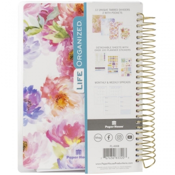 Paper House Mini Planner - Cool Floral Dreams