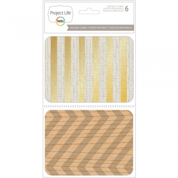 Project Life -Specialty Cards - Natural Cards 6 Stck.