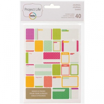 Projekt Life -Themed Cards - Journal 40 Stck.