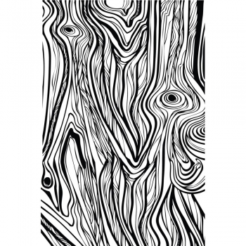 Prima Cling Stamp - Fine Wood Design