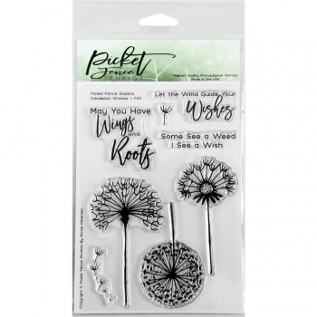 Picket Fence Clear Stamps - Dandelion Wishes