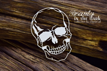 SnipArt Chipboards Beauty in the Dark – Small Skull