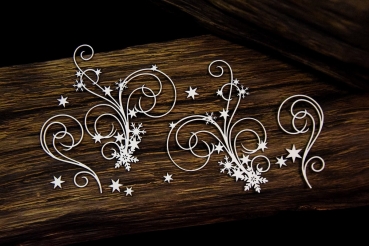 SnipArt Chipboards Frosty Moments – Snowflake decors #3