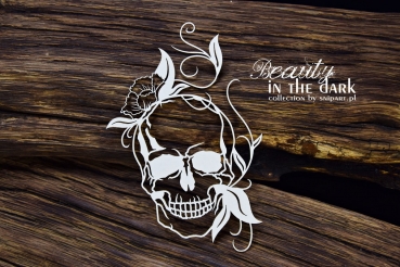 SnipArt Chipboards Beauty in the Dark – Ornamental Skull