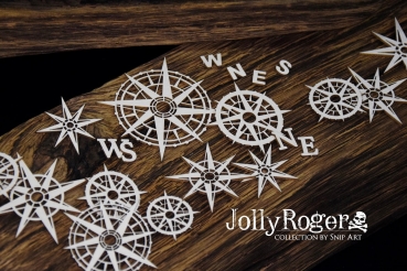SnipArt Chipboards Jolly Roger – Compasses – big set