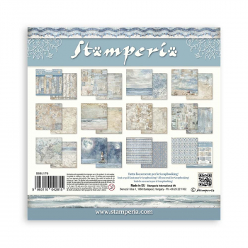 Stamperia Backgrounds Paper Pad - Silent Sea