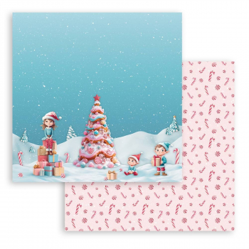 Stamperia - Paper Pad - Candy Christmas 12"x12"