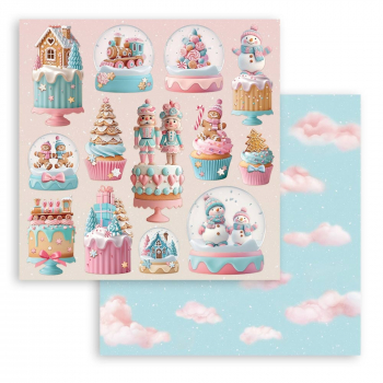Stamperia - Paper Pad - Candy Christmas 12"x12"