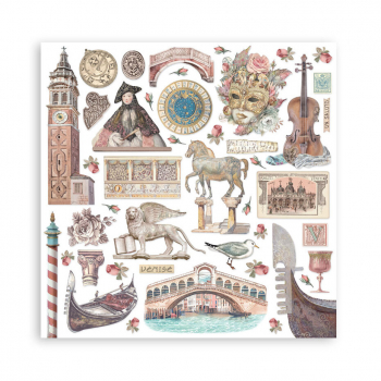 Stamperia MAXI Paper Pack - Venice City of Art - 8"x8"