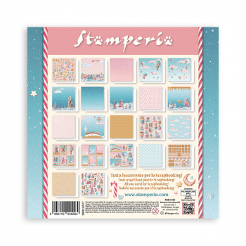 Stamperia - MAXI Paper Pad - Candy Christmas 12"x12"