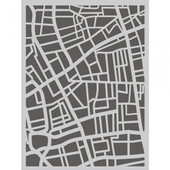 Simple Stories - Road Map Stencil 6 x 8