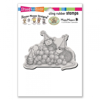 Stampendous - Cling Stamp - Birthday Grapes