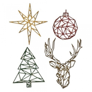 Sizzix Tim Holtz DIE Set - Geo Christmas