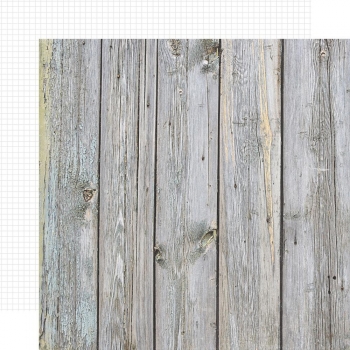 Simple Stories Color Vibe Double-Sided Cardstock 12" - Birch/White Grid