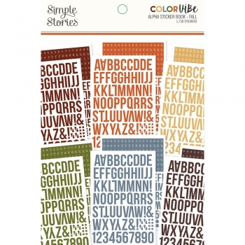 Simple Stories Alpha Sticker Book - Fall
