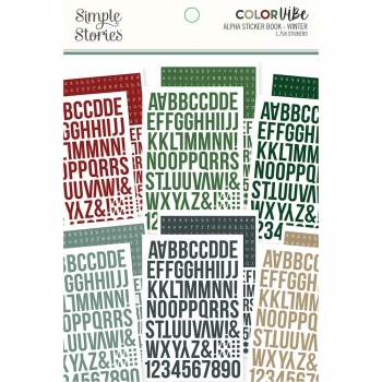 Simple Stories Alpha Sticker Book - Winter