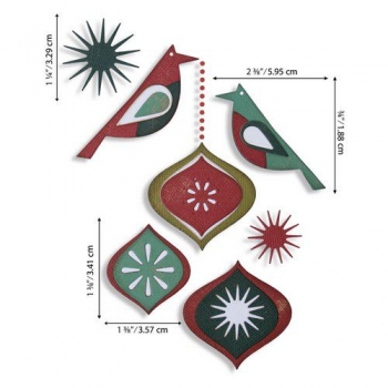 Sizzix Tim Holtz Thinlits - Ornamental Birds