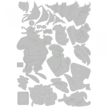 Sizzix Tim Holtz Thinlits - Woodland Santa, Colorize