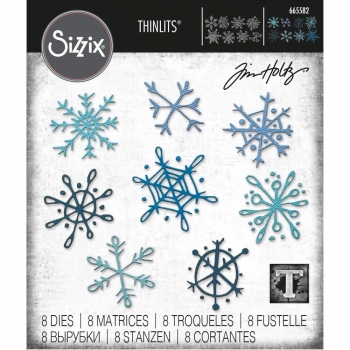 Sizzix Tim Holtz Thinlits - Scribbly Snowflakes