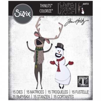 Sizzix Tim Holtz Thinlits Colorize - Papercut Christmas #2