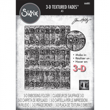 Sizzix Tim Holtz - 3-D Texture Fades - Large - Typewriter