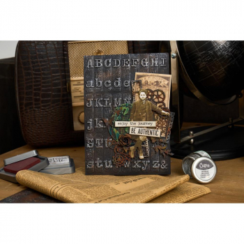 Sizzix Tim Holtz - 3-D Texture Fades - Large - Typewriter