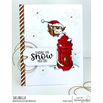 Stamping Bella - Holiday Owl sending a Card